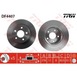 FR21 DISQUE DE FREIN AR...