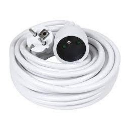 TOPELEC RALLONGE BLANC 10M